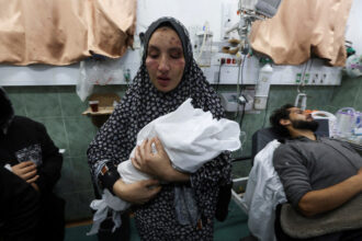 Roughly two-thirds of the dead from Israeli airstrikes were women or minors, according to Gaza’s health authority. (Reuters)