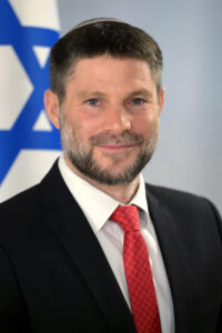 Extremist finance minister in the Israeli government, Bezalel Smotrich