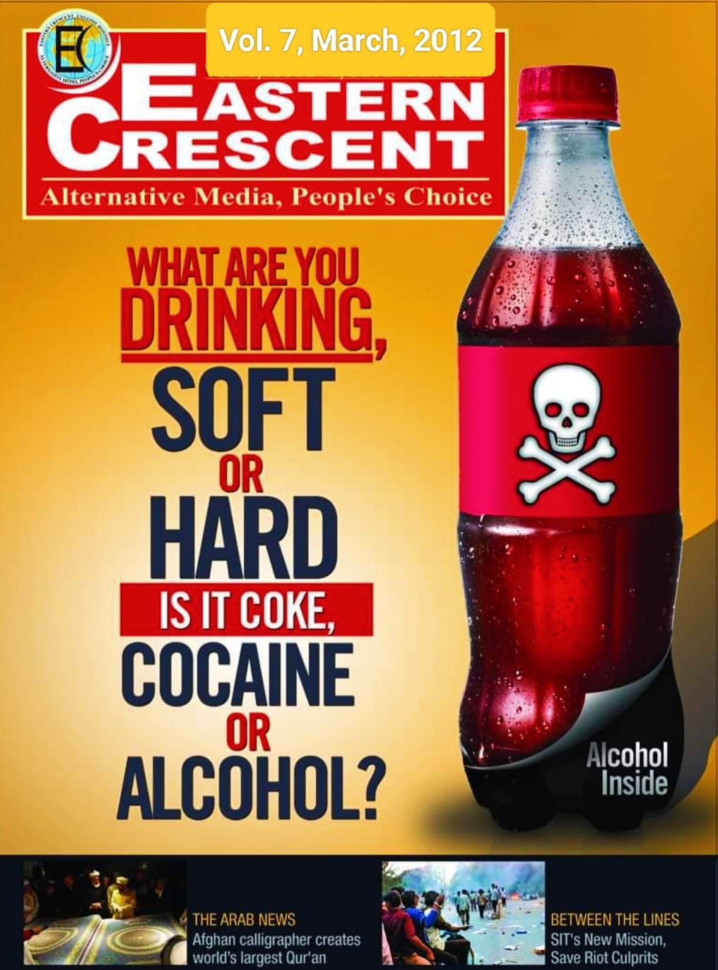 What are you drinking, SOFT or HARD – is it Coke, Cocaine or Alcohol?