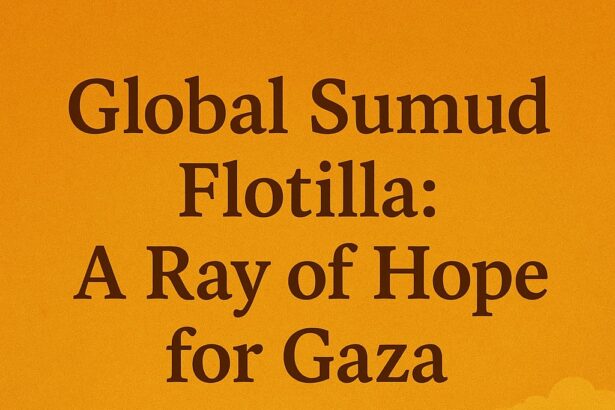 Global Sumud Flotilla: A Ray of Hope for Gaza