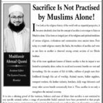 Sacrifice Is Not Practiced by Muslims Alone!