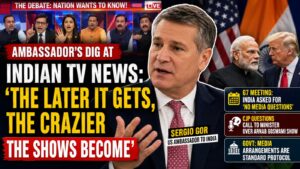 US Envoy Takes Dig at Indian TV News, Says Late-Night Shows Get ‘Crazier’