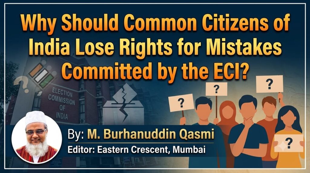 Why Should Common Citizens of India Lose Rights for Mistakes Committed by the ECI?